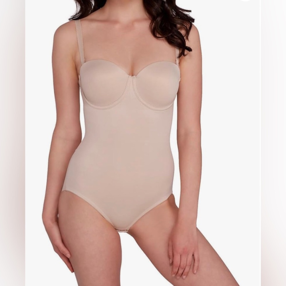 NWT TC Fine Intimates extra firm control convertible bodysuit 34DD Nude